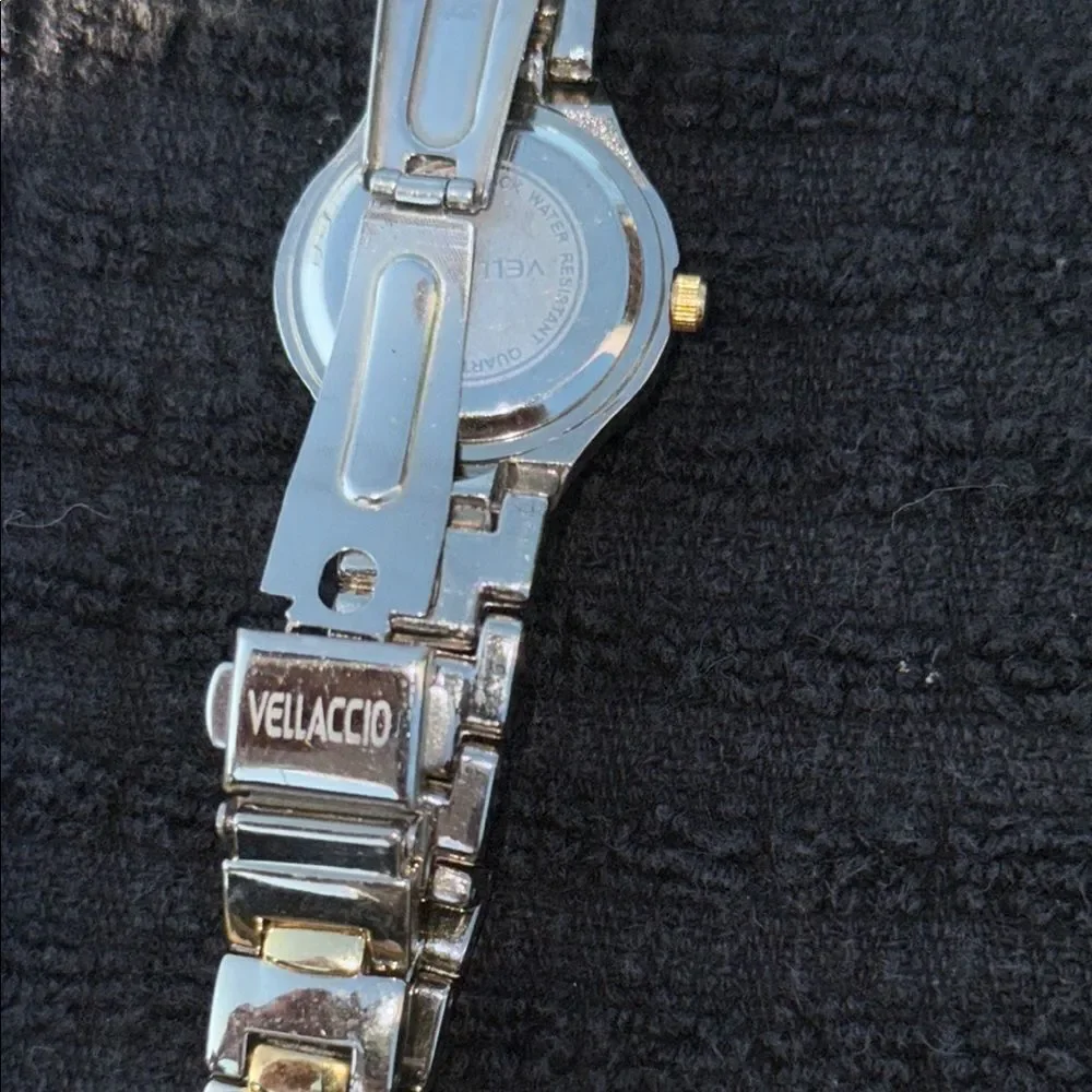 Vellaccio Silver Gold Watch with Blue Dial